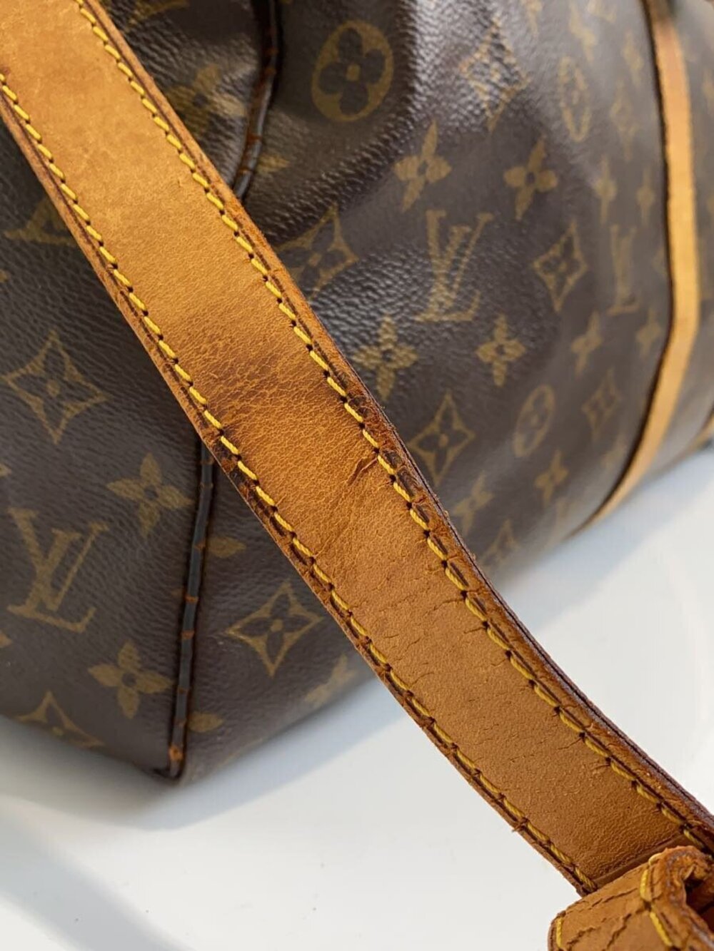 LOUIS VUITTON Keepall Bandouliere Monogram Canvas Brown - Picture 8 of 8